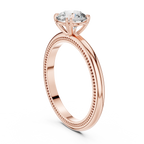 Round Lab Grown Diamond Solitaire Engagement Ring