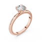 Round Lab Grown Diamond Solitaire Engagement Ring