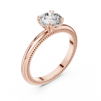 Round Lab Grown Diamond Solitaire Engagement Ring