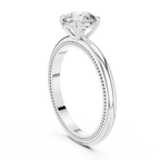 Round Lab Grown Diamond Solitaire Engagement Ring