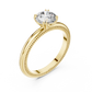 Round Lab Grown Diamond Solitaire Engagement Ring