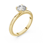 Round Lab Grown Diamond Solitaire Engagement Ring