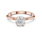 Round Lab Grown Diamond Solitaire Engagement Ring