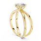 1 Carat Round Diamond Split Shank Engagement Ring