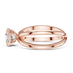 1 Carat Round Diamond Split Shank Engagement Ring