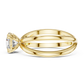1 Carat Round Diamond Split Shank Engagement Ring