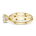 1 Carat Round Diamond Split Shank Engagement Ring