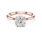 14K Yellow Gold Round Lab Diamond Solitaire Ring