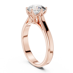 Round Cut 1 Carat Solitaire Diamond Engagement Ring