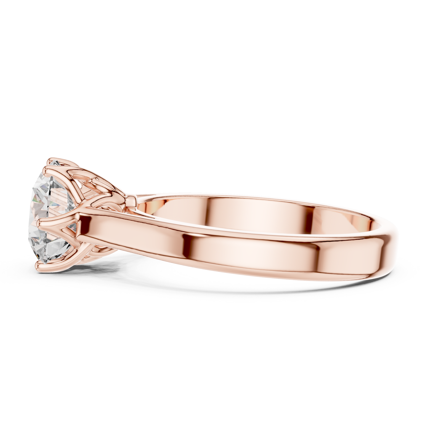 Round Cut 1 Carat Solitaire Diamond Engagement Ring