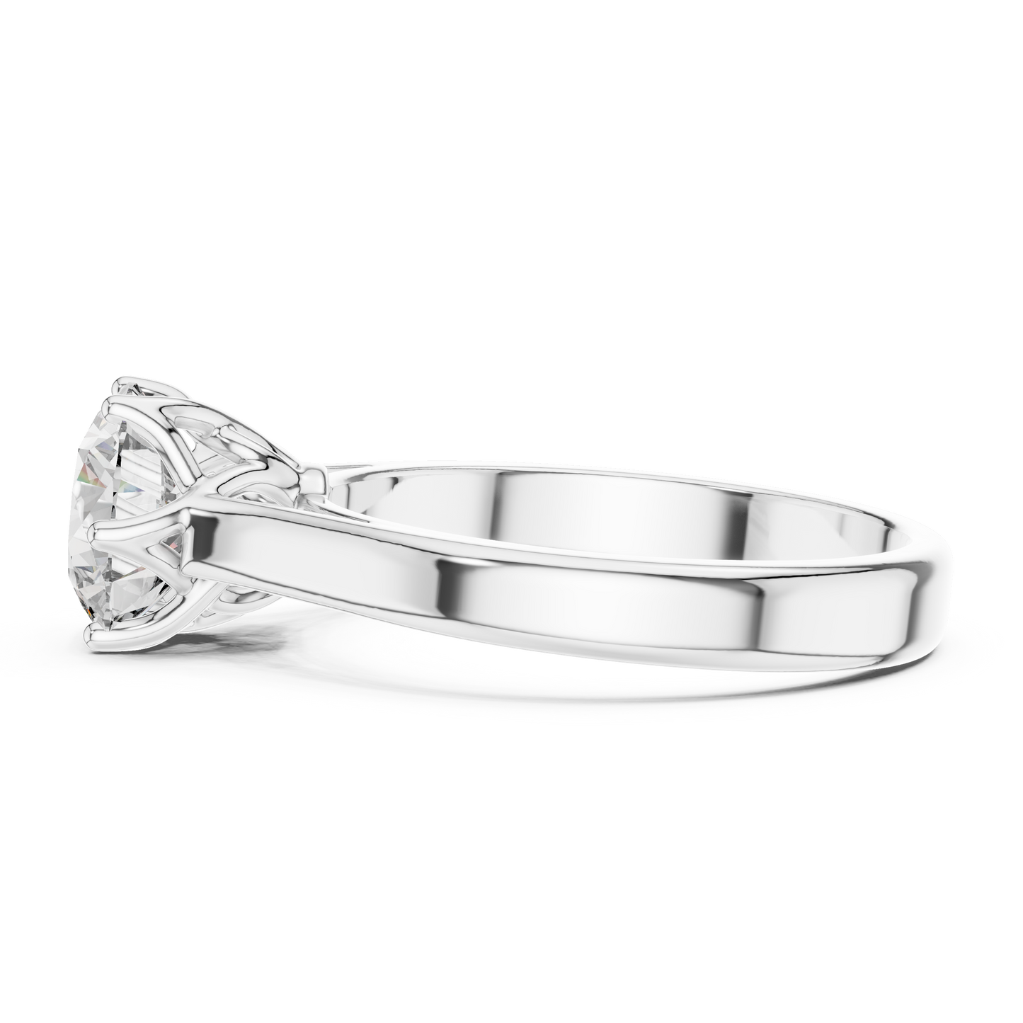 Round Cut 1 Carat Solitaire Diamond Engagement Ring