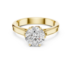 Round Cut 1 Carat Solitaire Diamond Engagement Ring