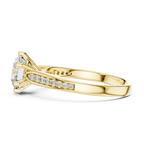 Solitaire Accent Ring With Round Cut Lab Diamond