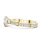 Round Cut Diamond Solitaire Ring With Accent Setting
