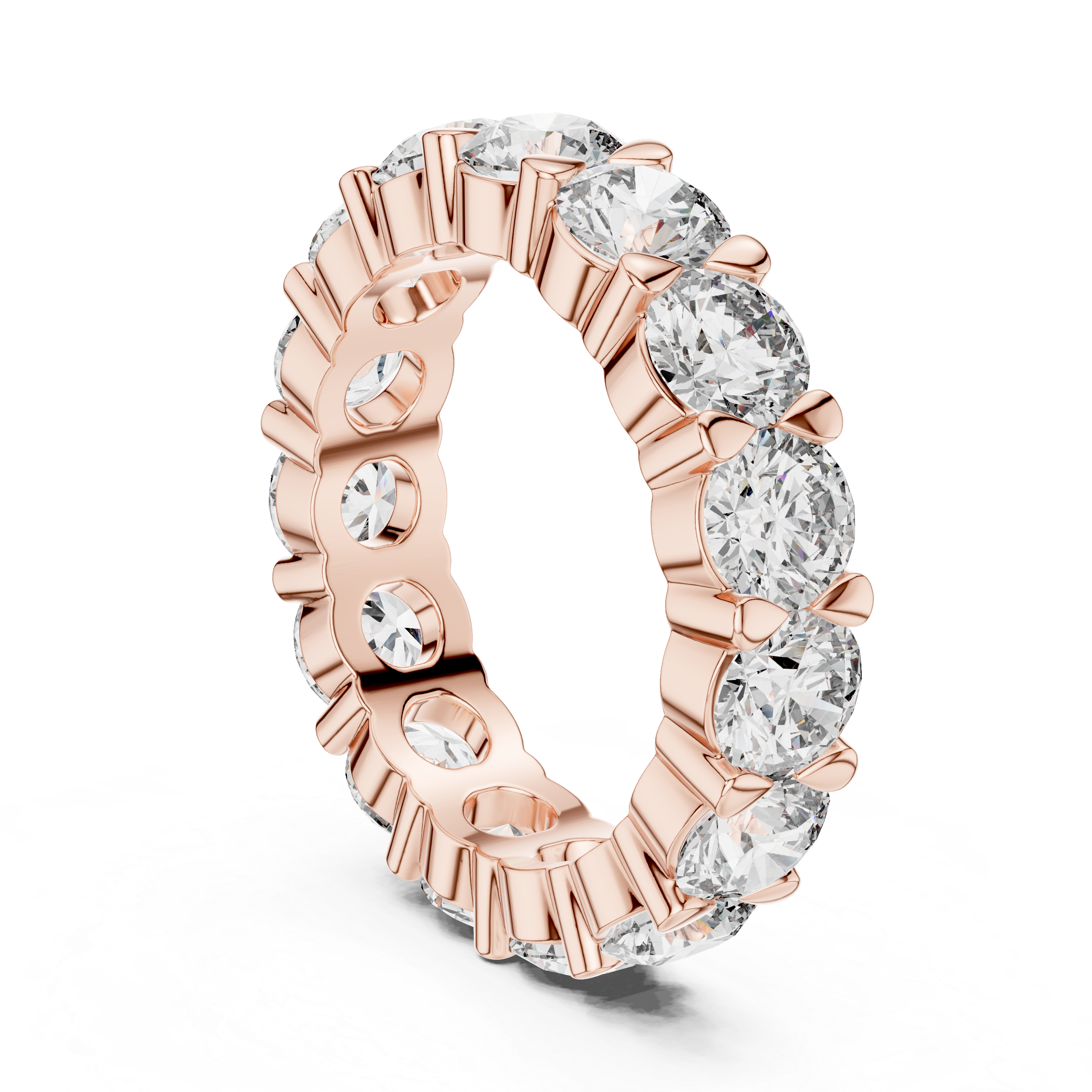 Round Cut Lab Grown Diamond Eternity band