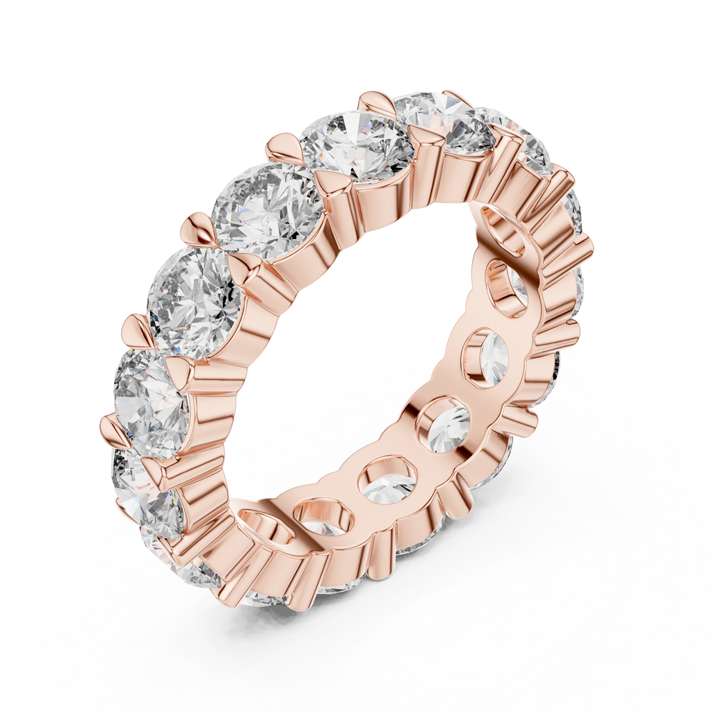 Round Cut Lab Grown Diamond Eternity band