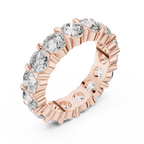 Round Cut Lab Grown Diamond Eternity band