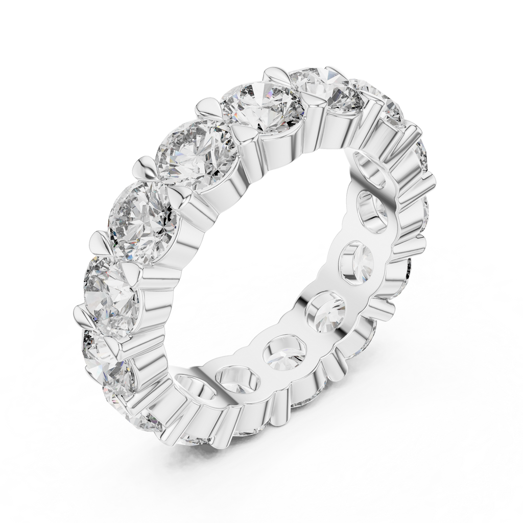 Round Cut Lab Grown Diamond Eternity band