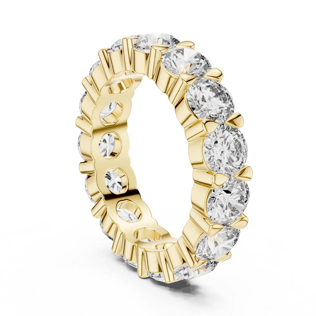 Round Cut Lab Grown Diamond Eternity band