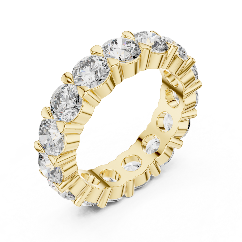 Round Cut Lab Grown Diamond Eternity band