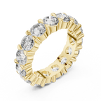 Round Cut Lab Grown Diamond Eternity band