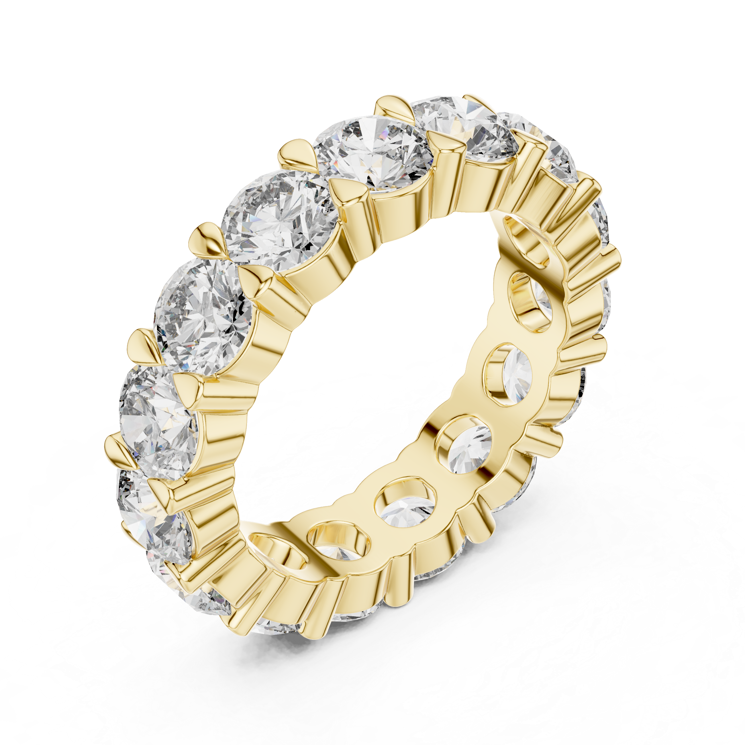 Round Cut Lab Grown Diamond Eternity band