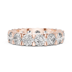 Round Cut Lab Grown Diamond Eternity band
