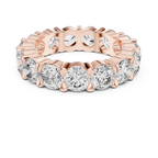 Round Cut Lab Grown Diamond Eternity band