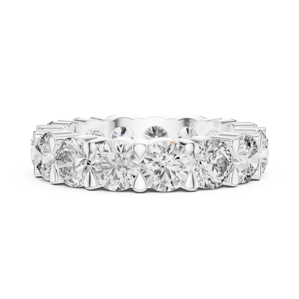 Round Cut Lab Grown Diamond Eternity band