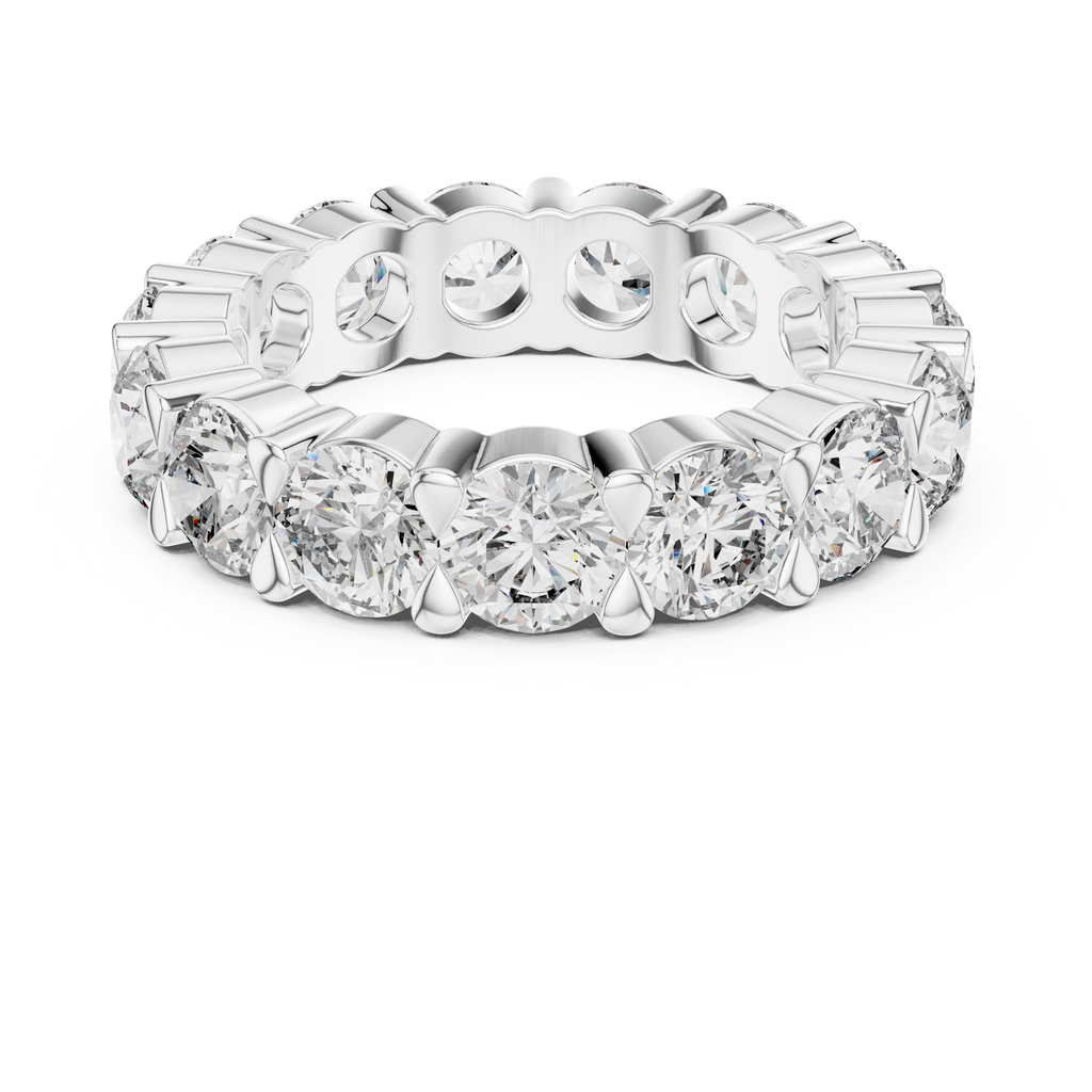 Round Cut Lab Grown Diamond Eternity band