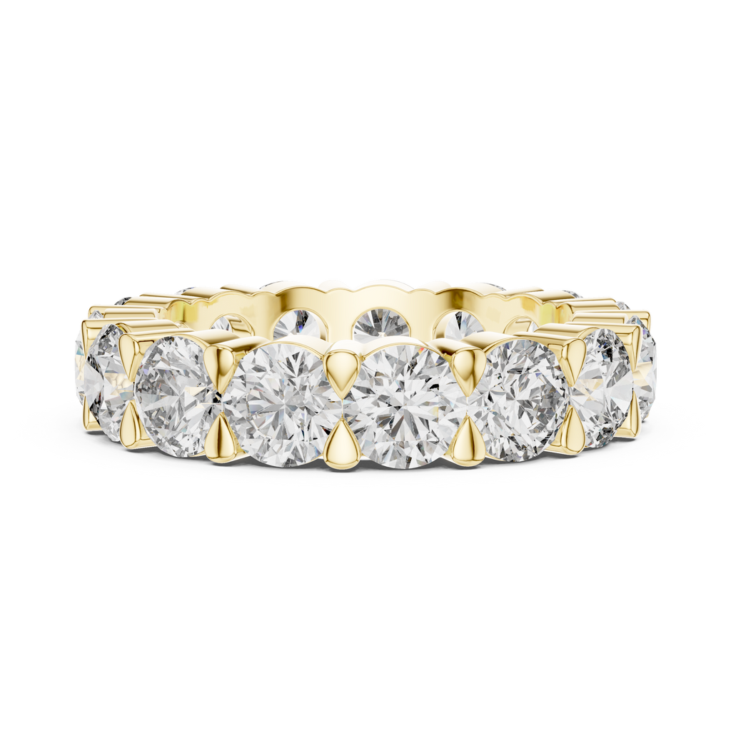 Round Cut Lab Grown Diamond Eternity band