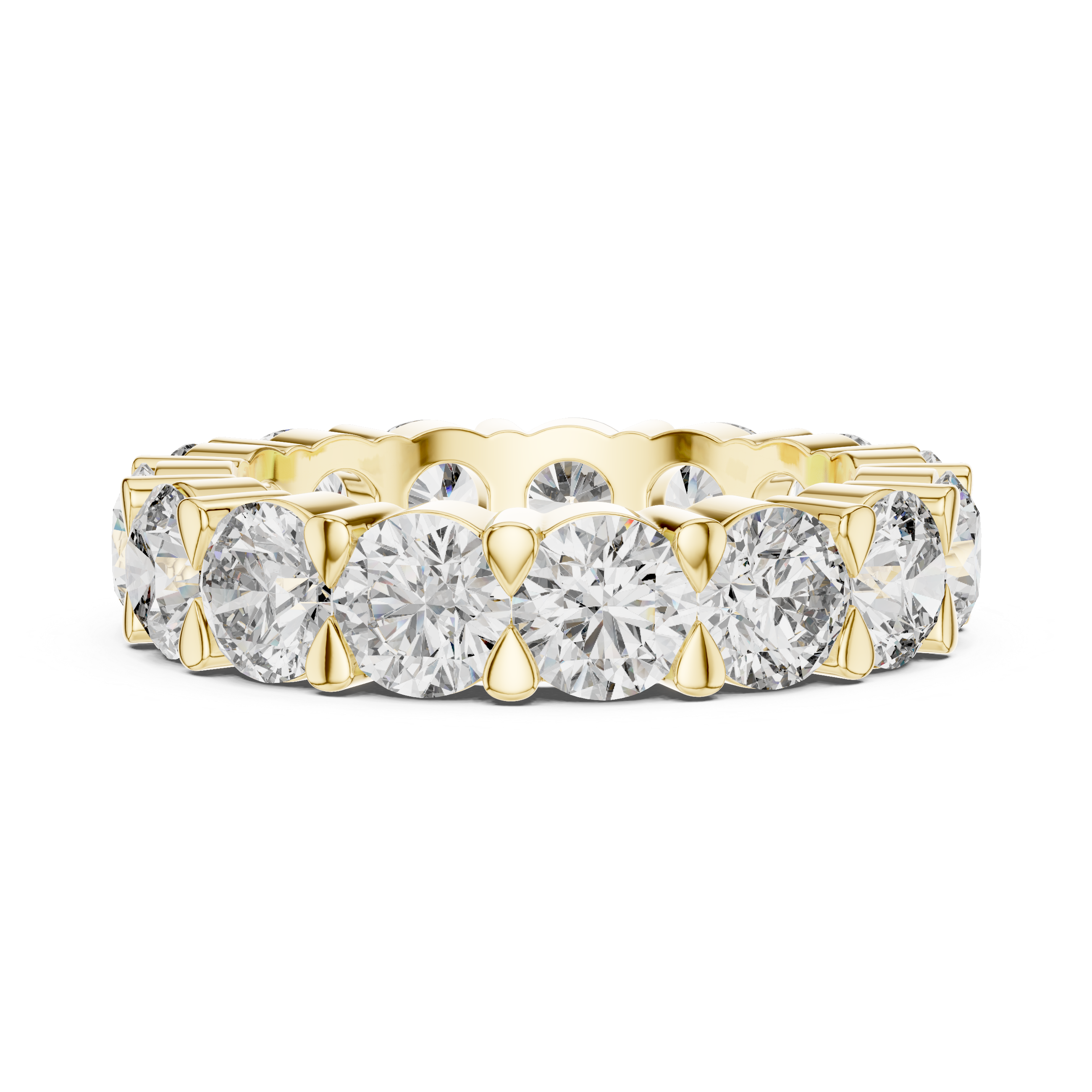 Round Cut Lab Grown Diamond Eternity band