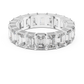 Emerald Cut Lab Diamond Eternity Wedding Band
