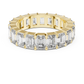 Emerald Cut Lab Diamond Eternity Wedding Band
