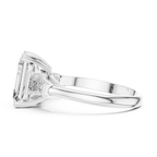 Princess Cut Lab Diamond Three Stone Engagement Ring