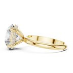 Round Cut Diamond Hidden Halo Engagement Ring