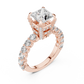Princess Cut Dazzling Diamond Engagement Ring