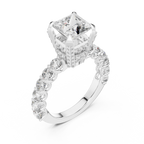 Princess Cut Dazzling Diamond Engagement Ring