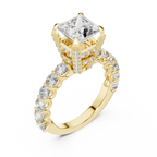 Princess Cut Dazzling Diamond Engagement Ring