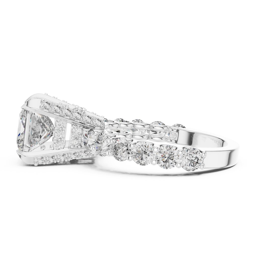 Princess Cut Dazzling Diamond Engagement Ring