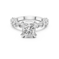 Princess Cut Dazzling Diamond Engagement Ring