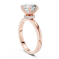 Round Solitaire Engagement Ring With Lab Diamond