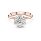 Round Solitaire Engagement Ring With Lab Diamond