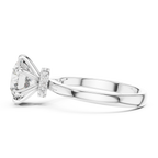 Round Solitaire Engagement Ring With Lab Diamond