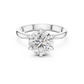 Round Solitaire Engagement Ring With Lab Diamond