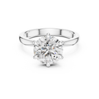 Round Solitaire Engagement Ring With Lab Diamond