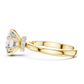 Round Solitaire Engagement Ring With Lab Diamond