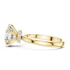 Round Solitaire Engagement Ring With Lab Diamond