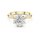 Round Solitaire Engagement Ring With Lab Diamond