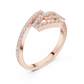 Round Cut Lab Diamond Unique Engagement Ring